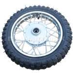 10" Front Wheel Rim Tire Assembly 12mm Axle for 50cc 70cc 110cc Dirt Bike