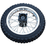 12" Rear Wheel Rim Hub Tire Assembly 12mm Axle for 110cc 125cc 150cc Dirt Bike