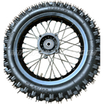 12" Rear Wheel Rim Tire Assembly 12mm Axle for 110cc 125cc 140cc 150cc Dirt Bike