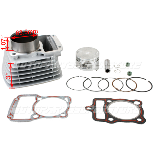 Cylinder Kit Honda 63 5mm Piston CG200 200cc Air Cooled Engine Dirt